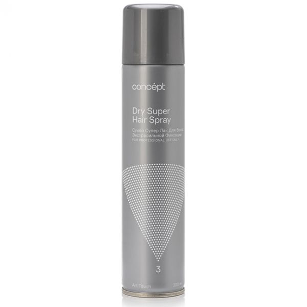 Dry hairspray with extra strong hold Dry Super Hair Spray Concept 300 ml
